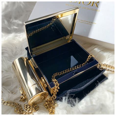 dior addict chain bag|christian Dior lipstick set bag.